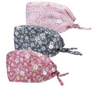 3 piezas Op Capó mujer ajustable tapa de trabajo enfermera enfermera enferma gorra unisex gorro de trabajo