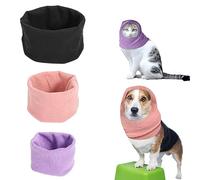 3 Piezas Orejeras para Mascotas, Tamaño S/M/L Orejeras Antiruido para Perros Gatos a Prueba de Sonido Sombrero para Perro Calentador de Cuello para Perro Protección contra Ruidos (3 Colores)