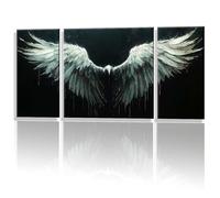 3 Piezas Paint by Numbers Ala Ángel, Manualidades Adultos Juego de Pintura, Incluye Pinceles y Pinturas Acrílicas, Pintar por Numeros Kit Sin Marco, Cuadros Decoracion Salon Modernos 50x100cm y1s-967