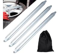 3 Piezas Palancas para Desmontar Neumaticos, Palanca de Neumático de Moto de 30 cm con Bolsa de Almacenamiento Negra, Palancas Desmontadoras, Palanca de Montaje de Neumáticos para Bicicletas y Coches