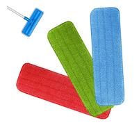 3 piezas paños de repuesto para fregona, almohadillas reutilizables de fibra ultrafina, paños de limpieza lavables, sustituye la almohadilla de limpieza, disponible para salón, dormitorio, cocina