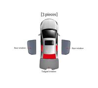 (3 piezas) Parasol magnético para coche, cortina para parabrisas delantero, lateral trasero, para Volkswagen