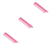 3 Piezas peine de puntiaguda peine de peinado Corte de pelo cepillo de burlas para hombre de plástico de estilista de acero de pinta el plastico FRCOLOR