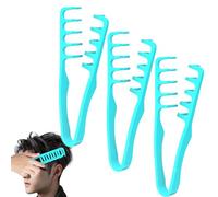 3 Piezas Peine Para Dar Textura, Peine De Púas Anchas Con Funcionalidad Sin Costuras, P-eine De Púas Anchas Para Dar Volumen Al Cabello, Herramienta Para Cubrir Las Raíces Y El Flequillo, A-zul
