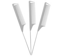 3 Piezas peine Peinar cepillar el pelo cabello cepillo de pelo de rata desteñir Gel púa de pelo kit de pelo para estilista los peluqueros deben tener Fibra de carbon NOLITOY