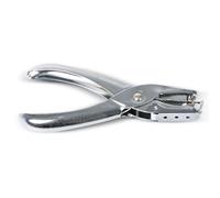 3 Piezas Perforadora de Papel Agujero, Manual de Metal, Plateada | Depósito para Confeti, Mango Ergonómico Suave, Uso en Papel y Textiles, Hogar y Estudios