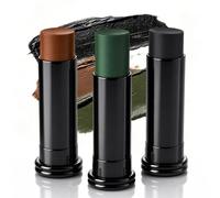 3 Piezas Pintura de Camuflaje Facial Stick Maquillaje Militar para Cara y Cuerpo, Crema Mascaramiento Militar Truco Outdoor para Caza Paintball Airsoft Halloween Cosplay Camping(Verde Marrón Negro)