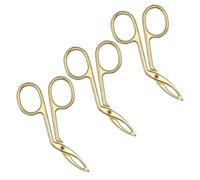 3 Piezas Pinza para Cejas Punta Oblicua de Acero Inoxidable Dorada | Depilar y Perfilar Cejas, Retirar Vello Facial, Fácil de Limpiar, Uso de Belleza