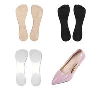 3 Piezas Plantillas Gel Mujer Plantillas Tacones Gel Mujer Tacones Taloneras Silicona Invisible y Cómodo,Alivia Dolor en el Fondo,Se Puede Reutilizar,Común para Hombres y Mujeres(Imitación de Cuero)