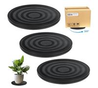 3 Piezas Plataforma Giratoria, 20cm Base Giratoria Universal, Base Giratoria TV de Plataforma 360 Grado, Plato Giratorio Redonda para Fotografia, Plantas, Presentaciones de Joyas