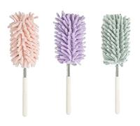 3 Piezas Plumero extensible de microfibra，Plumero de Limpieza，para limpieza de oficinas, muebles, coches, aire acondicionado y ventiladores de techo.