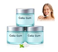3 Piezas Polvo de Colágeno para Encías, Polvo Dental con Colágeno, Polvo Blanqueador Dental con Colágeno e Hidroxiapatita, Pasta de Dientes en Polvo para Protección de Encías y Esmalte