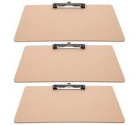 3 Piezas Portapapeles Clips, Tablero de Escritura Portátil | Oficina y Reuniones, Sujeta Formularios A4 y Carta, Uso Profesional, Diseño Simple y Elegante