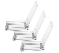 3 Piezas Protector de Botón Pulsador Transparente 26 MM | Plástico Discreto, Tapa Cuadrada con Orificio, para Lavadora y Lavavajillas, Uso Doméstico