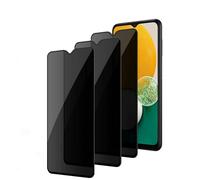 3 Piezas Protector de Pantalla de Privacidad para Samsung Galaxy A13 4G/5G, A04s, Anti Espía Protectora Película de Cristal Vidrio Templado - 9H Dureza, Anti Arañazo, Sin Burbujas, Fácil de Instalar