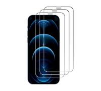 3 Piezas Protector Pantalla para iPhone 12 Pro Max Film Pantalla Cristal Vidrio Templado HD Clara Alta Definición Antiarañazos Antihuellas Sin Burbujas Dureza 9H 6,7 Pulgadas Transparente Resistente