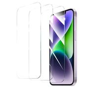 3 Piezas Protector Pantalla para iPhone 14 Plus, iPhone 13 Pro Max, Film Pantalla Cristal Vidrio Templado HD Clara Antiarañazos Antihuellas Sin Burbujas Dureza 9H 6,7 Pulgadas Transparente Resistente