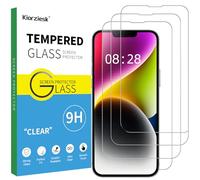 3 Piezas Protector Pantalla Para iPhone 17e, iPhone 16e, iPhone 14, iPhone 13, iPhone 13 Pro, Cristal Vidrio Templado Antiarañazos Antihuellas Dureza 9H Cobertura Completo 6,1 Pulgadas Transparente
