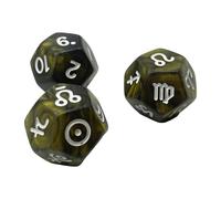3 Piezas Que Brillan Dados De 12 Lados De 12 Lados Establecidos para Constelaciones Fortunes Tellings and Tabletops Juego Dices Brujería para La Guía Astrologys