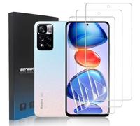 3 Piezas Redmi Note 11 Pro Protector de Pantalla [Sin Cristal], Película Protectora de Hidrogel Flexible de TPU para Redmi Note 11 Pro 4G/5G, Xiaomi POCO X4 Pro, Autocuración, Alta Sensibilidad