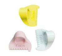 3 Piezas Regla para Acolchar Dedos Herramienta de Medición de Costura de Patchwork Herramienta de Acolchado Profesional para Coser Manualidades Plantillas de Corte de Tela Multifuncionales