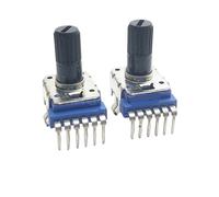 3 piezas RK12 tipo vertical doble 6 pines B20K B203 longitud del eje de la flor 13 mm potenciómetro de ajuste de rotación (20 K Ohm)