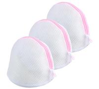 3 Piezas Rosa Bolsa Para Lavado De Sujetadores, Bolsa Lavadora, Ropa Delicada, Filet De Lavage RéUtilisable Pour Soutien-Gorge,Sous-VêTements,Chaussettes,Lingerie VêTements De BéBé