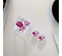 3 piezas Rosa con Diseño de Rosas, para Iphone18W/20W Transparente para Cargador de Iphone13/14/15, Juego Protector para Cargador de 20W, para Cable, para la Parte Superior del Cable de Carga. Regalo