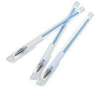 3 Piezas Rotulador Permanente para Cejas y Perforaciones, Azul | Marcado Duradero, Uso Sencillo en Cirugía y Piercing, Cuerpo de Plástico, Color Azul