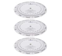 3 Piezas Rueda de Embarazo Portátil de Papel y Plástico | Doble Anillo, Manejo Manual y Lectura Clara, para Hogar u Hospital, Herramienta de Comunicación Materna