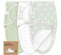 3 Piezas Sacos De Dormir Con Cremallera Para Bebé - Saco De Dormir Para Recién Nacidos De 0 a 3 Meses, Pañal Para Recién Nacidos, Pañales Para Bebés Fáciles De Cambiar, Mantas Para Guardería (Bunnies)