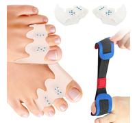 3 Piezas Separador de Dedos Del Pie, Corrector de Juanetes Silicona, Juanetes Corrector Mujer y Hombre, Con Banda de Entrenamiento para el Pulgar, Reutilizable