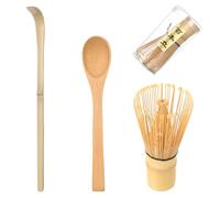 3 Piezas Set Te Matcha Kit Matcha Completo: Batidor Te Matchas & Cuchara de Matchas Japonés, Accesorios Regalos para Principiantes y Entusiastas