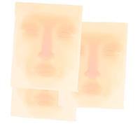 3 Piezas Silicona para Práctica de Maquillaje Sintética para Técnicas de Maquillaje Reutilizable Usar