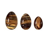 3 piezas sin perforar natural de cuarzo rosa Yoni huevo masaje huevo conjunto de huevos Obsidiana cristal mineral bola Kegel ejercicio ojo de tigre huevo de jade, huevos de ojo de tigre