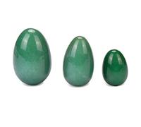 3 piezas sin perforar natural de cuarzo rosa Yoni huevo masaje huevo conjunto de huevos Obsidiana cristal mineral bola Kegel ejercicio ojo de tigre huevo de jade, huevos de aventurina