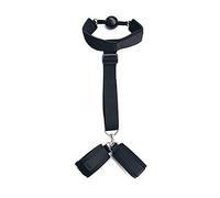 3 piezas. SM Bondage Juego Stellung ayuda Esposas Set Extremadamente Negro