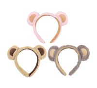3 Piezas Soportan La Cabeza De La Cabeza De La Oreja, La Linda Diadema De Lujo De La Cabeza De La Cara, La Cabeza De Lavado De La Cara De Las Mujeres, La Diadema De Disfraces De La Fiesta.