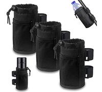 3 Piezas Soporte Botella Bicicleta, Vegena Portabotellas para Bicicleta, Soporte para Botella de Bicicleta con Dos Bolsas De Malla, Portavasos para Bicicleta para Bicicletas de Montaña