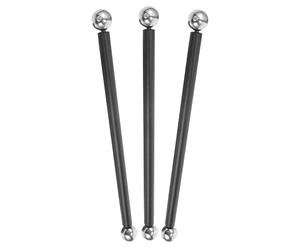 3 Piezas Soporte Transversal de Aluminio Plateado | Diseño de Doble Cara, Resistente Intemperie, para Farolas y Cestas Colgantes en Campus