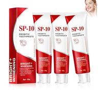 3 Piezas Sp 10 Pasta Dental, Pasta Dental Probiotico, Pasta Dental Blanqueadora, Limpia Profundamente, Cuida la Boca y Elimina las Manchas, Refresca El Aliento