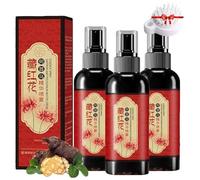 3 piezas Spray Para Ennegrecer El Cabello Con AzafráN,SéRum Capilar Con Extractos De Hierbas,Spray De Esencia De AzafráN Y Polygonum Multiflorum,Deja El Cabello Brillante