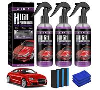 3 Piezas Spray Reparador Arañazos Coche,High Protection 3 In 1 Spray,Abrillantador Coche,Pulimento Coche Arañazos,Ceramic Coating Shiny Car Stuff,Car Coating Spray,Nano Scratch Remove Para Coches