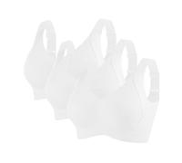 3 Piezas Sujetador Deportivo Mujer Alto Impacto Talla Grande Sujetador Sin Aros Push Up Bandolera Ajustable con Relleno Suaves Cómodo Sostenes de Mujer Sin Costuras Transpirable Sports Bra