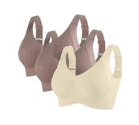 3 Piezas Sujetador Sin Aros Mujer con Relleno Sujetadores Sin Costuras Cuello V Push Up Comodos Sujetadores Reductores Suaves Invisible Sostenes Sexy Bra Talla Grande Sin Espalda Deportivo Ofertas