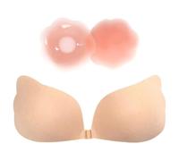 3 Piezas Sujetadores Adhesivos Push Up, Sujetador Sin Tirantes, Mujeres Sujetador Silicone Invisible, Sujetador Invisible, para Vestidos De Espalda Baja, Vestidos De Novia, Fiesta De Graduación