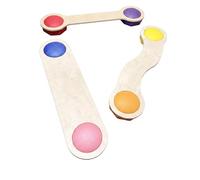 3 Piezas Tablas de Equilibrio Infantiles Tableros de Balance Coordinación Motora Juego Sensorial Madera Acabado Natural, style to 4