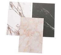 3 Piezas Tablero de Fotografía de Mármol de Reutilizables para Comida Cosméticos y Joyería de Usar y Almacenar