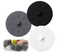 3 Piezas Tapa Desague Ducha, Tapón de Silicona Desagüe, 15cm Tapón de Drenaje Universal, Tapon Ducha, Tapon Bañera, Tapones de Fregadero para Ducha, Bañera, Lavabo, Fregadero, Colador de Drenaje