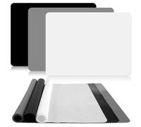 3 Piezas Tapete Silicona para Resina Epoxi, Alfombrilla de Manualidades para Niños 40 X 30 cm, Antiadherente Tapete de Silicona para Manualidades para Repostería Artesanal, Pintura y Uso en La Cocina